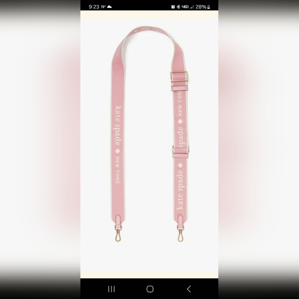 Kate Spade adjustable strap